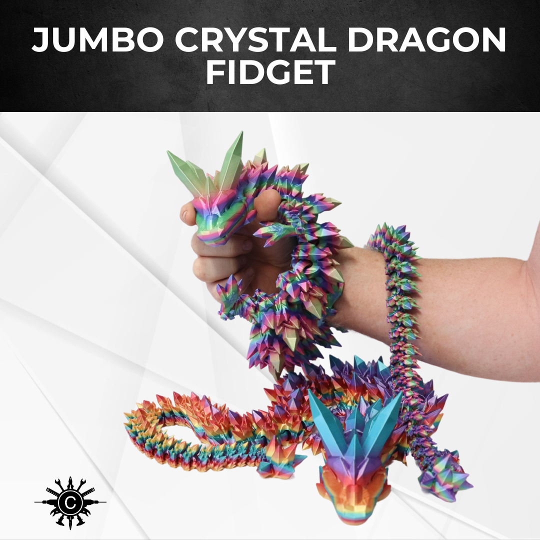 Jumbo Crystal Dragon Fidget Toy