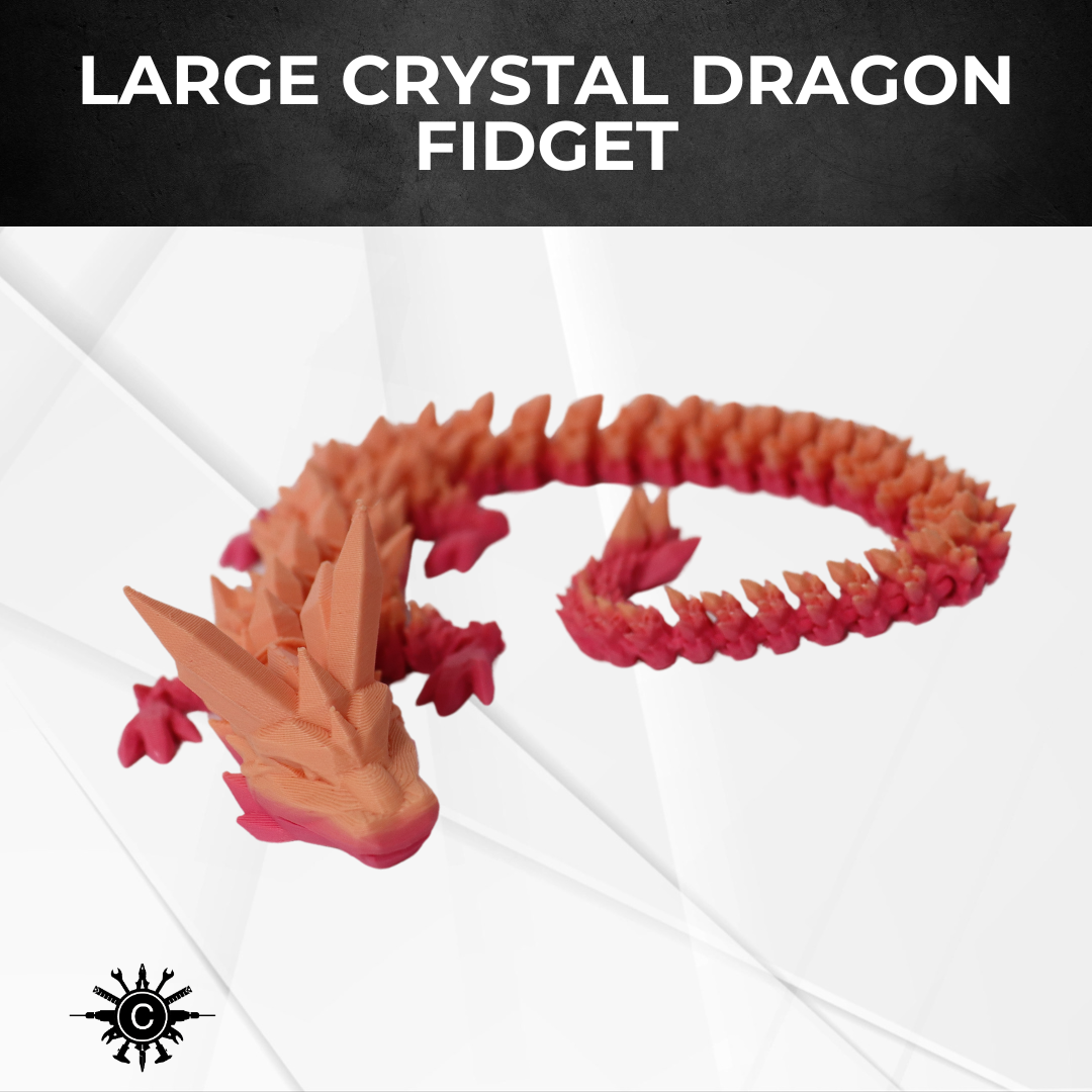 Large Crystal Dragon Fidget Toy