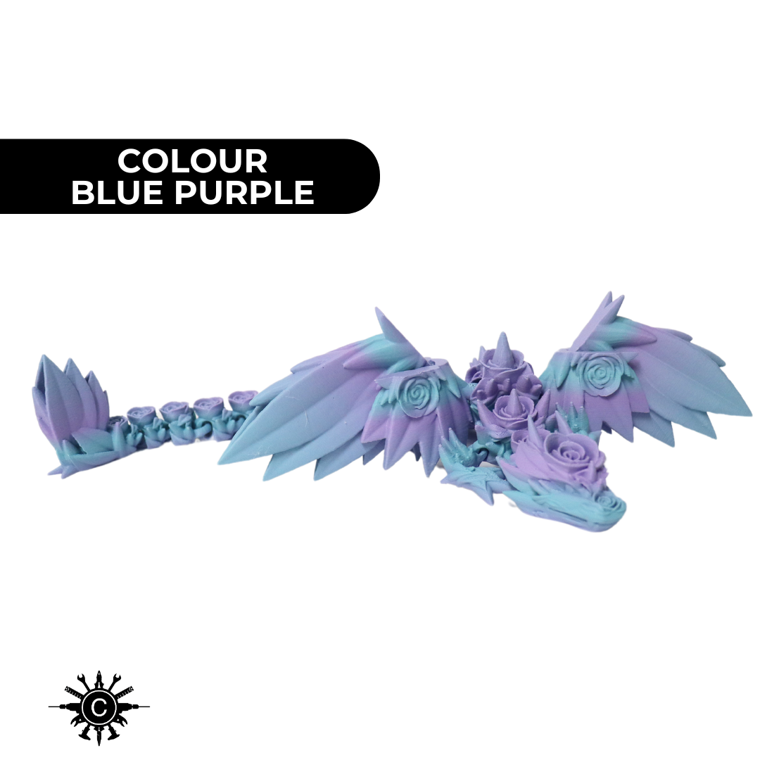 Large Rose Winged Dragon Fidget Toy