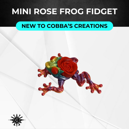 Mini Rose Frog Fidget Toy