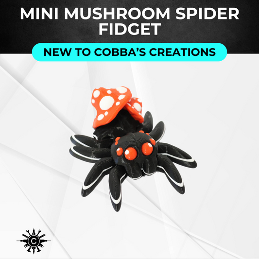 Mini Mushroom Spider Fidget Toy