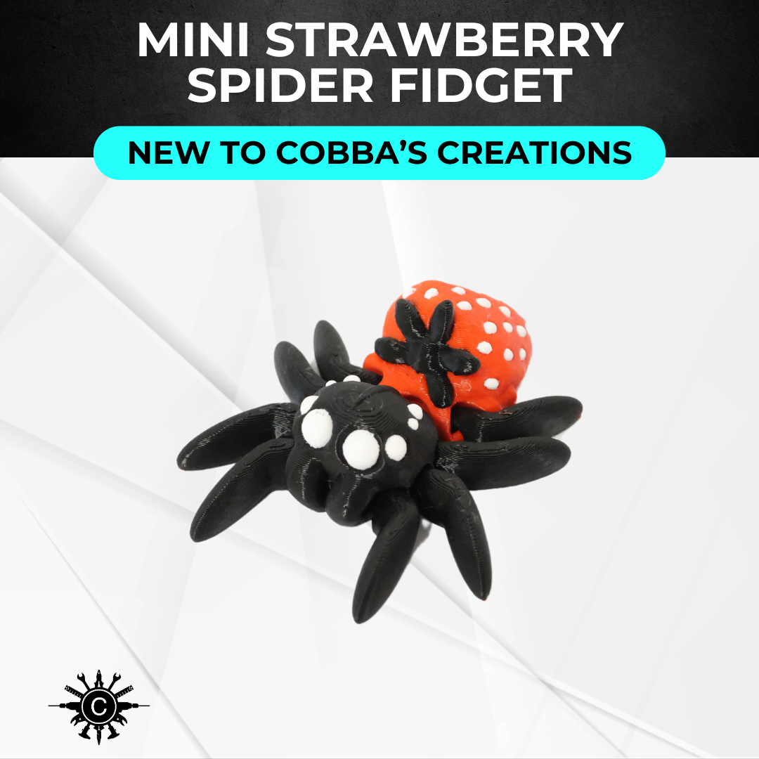 Mini Strawberry Spider Fidget Toy