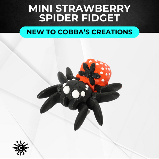 Mini Strawberry Spider Fidget Toy